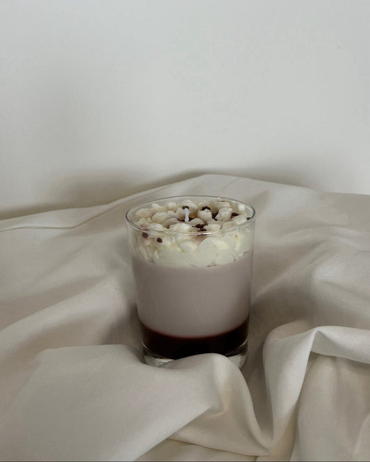 Coconut hot chocolate with marshmallows