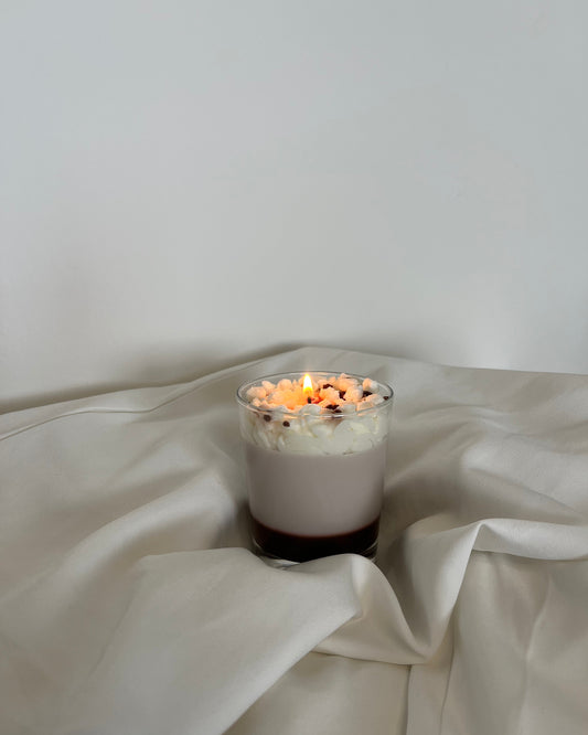 Coconut hot chocolate with marshmallows