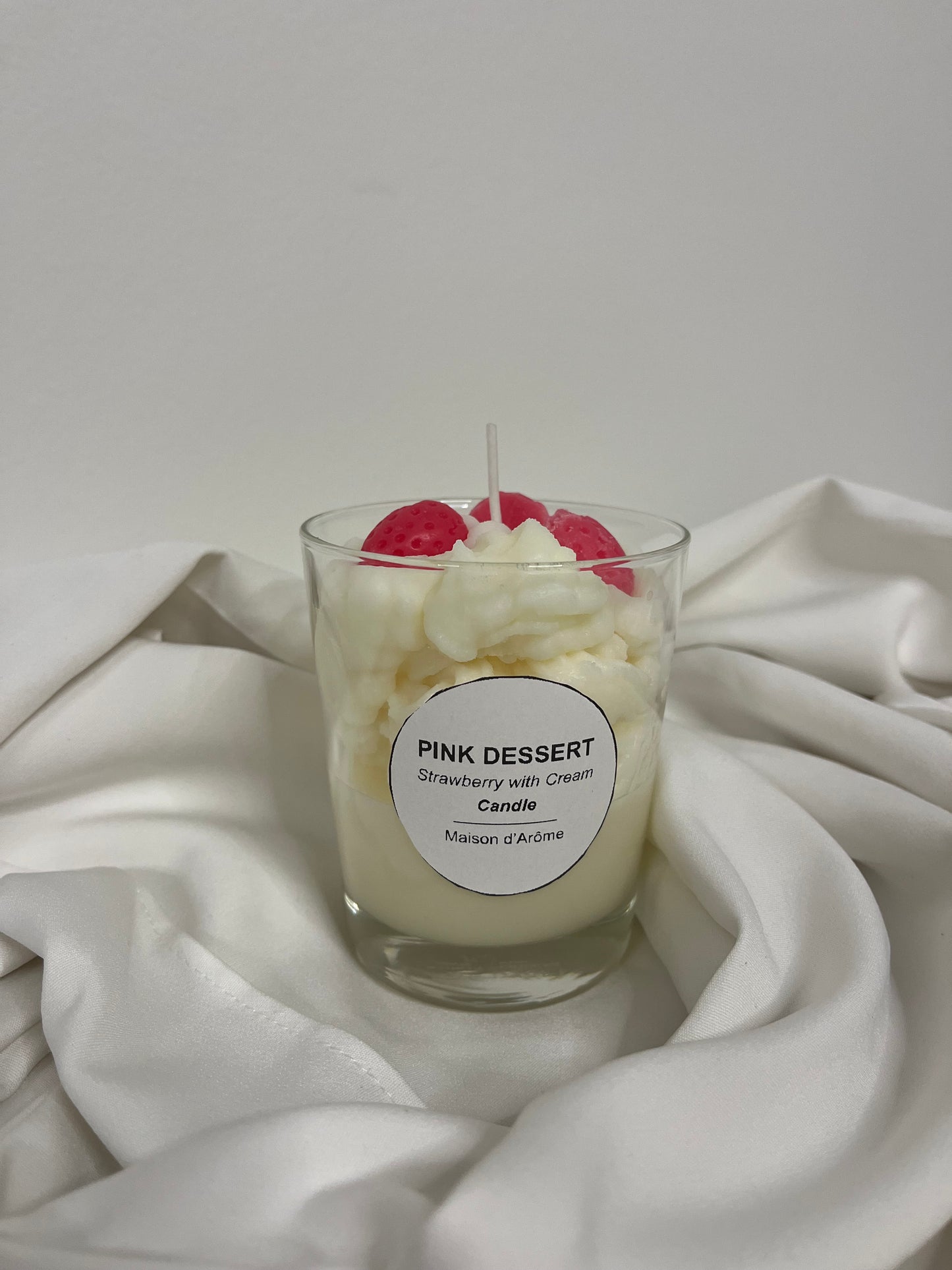 Pink Dessert– Strawberry with cream